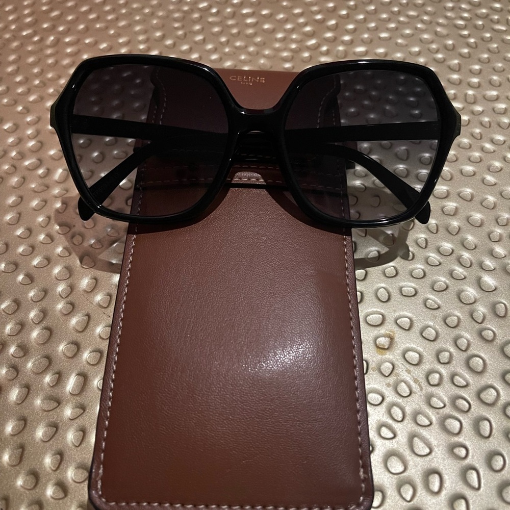 Celine Black Square Frame Sunglasses